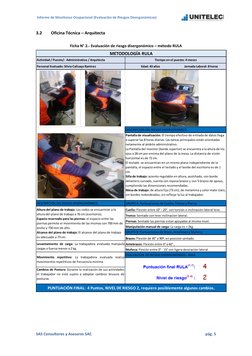 Informe de Monitoreo Ocupacional (Evaluación de Riesgos Disergonómicos)