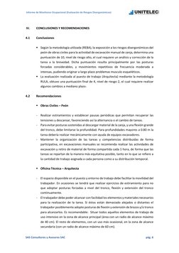 Informe de Monitoreo Ocupacional (Evaluación de Riesgos Disergonómicos)
