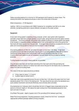 25m 6-Lane Pool Design Specifications | PDF | Swimming Pool | Swimming ...