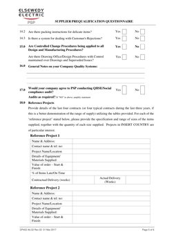 Supplier Prequalification Questionnaire | PDF | Financial Statement ...