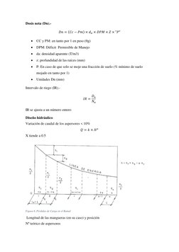 Dosis neta (Dn).- 
𝐷𝑛= (𝐶𝑐−𝑃𝑚) × 𝑑𝑎× 𝐷𝑃𝑀× 𝑍× "𝑃" 
 CC y PM: en tanto por 1 en peso (θg) 
 DPM: Déficit  Permis