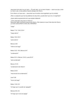 Jesucristo tomó esto muy en serio — Él pudo decir, sin el menor titubeo — sacar sus ojos, cortar 
su mano o pie, si eso pudie
