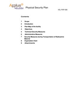 Radioactive Material Security Plan | PDF | Physical Security ...