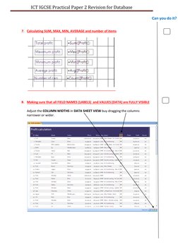 IGCSE ICT Paper 2 Database Revision | PDF | Databases | Information ...