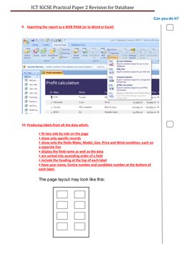 IGCSE ICT Paper 2 Database Revision | PDF | Databases | Information ...