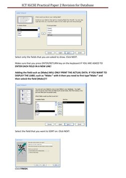 IGCSE ICT Paper 2 Database Revision | PDF | Databases | Information ...