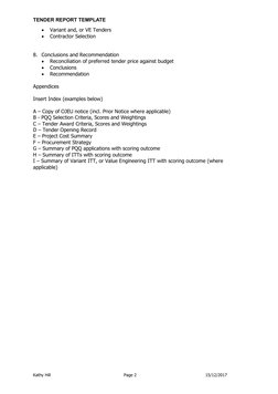 Tender Recap Report Example Tender Report Template Overview | PDF | Computers