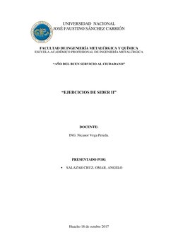 UNIVERSIDAD  NACIONAL 
JOSÉ FAUSTINO SÁNCHEZ CARRIÓN 
 
 
 
 
FACULTAD DE INGENIERÍA METALÚRGICA Y QUÍMICA 
ESCUELA ACADÉMICO