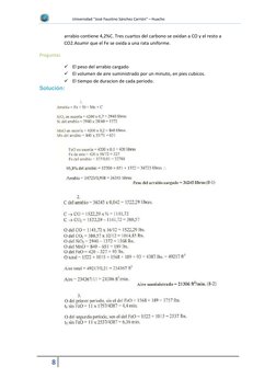 Universidad “José Faustino Sánchez Carrión” – Huacho 
 
8  
 
arrabio contiene 4,2%C. Tres cuartos del carbono se oxidan a CO
