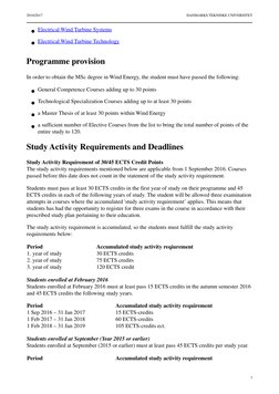 MSc in Wind Energy Overview 2016/2017 | PDF | Master Of Science | Thesis