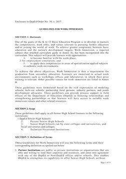 DepEd Order No. 30, s. 2017 Guidelines | PDF | Curriculum | Educational ...