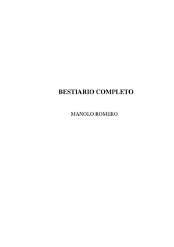  
 
 
 
 
 
 
 
 
                     BESTIARIO COMPLETO                          
 
                                   MANO