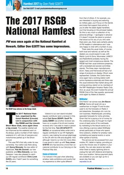 10
Practical Wireless December 2017
Don Field G3XTT  E-mail: practicalwireless@warnersgroup.co.uk
Hamfest 2017 by Don Field