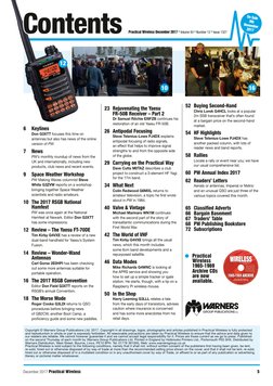 Practical Wireless December 2017 l Volume 93 l Number 12 l Issue 1327
Copyright © Warners Group Publications Ltd. 2017. Copyr