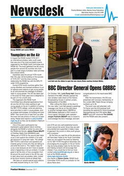 BBC Director General Opens G8BBC 
On October 18th, Lord (Tony) Hall, Director 
General of the BBC officially opened the 
new