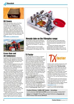 Newsdesk
8  
Practical Wireless December 2017
DX Covers
ML&S have just taken stock of the Prism 
Embroidery DX Covers (mentio