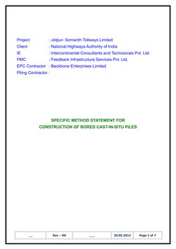 Project
: Jetpur- Somanth Tollways Limited
Client
: National Highways Authority of India
IE
: Intercontinental Consultants an