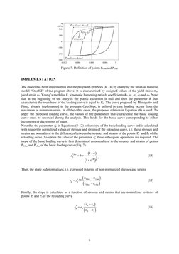8 
 
IMPLEMENTATION 
The model has been implemented into the program OpenSees [4, 14] by changing the uniaxial material 
mode
