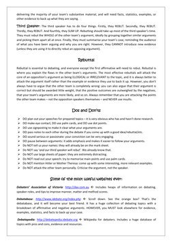 Debating Cheat Sheet: Matter, Manner, Method | PDF | Argument | Truth