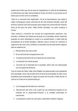 puesto que la letra que acá se saca es respetada por el resto de los babalawos 
e instituciones que rigen esta actividad en C