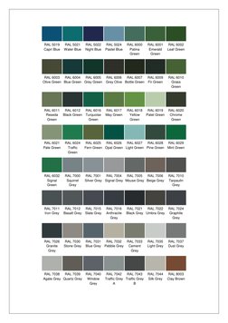 RAL Colour Chart PDF Download | PDF | Green | Blue