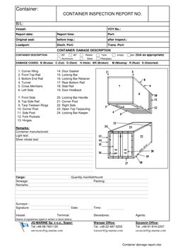 Container Damage Inspection Report | PDF | Nature