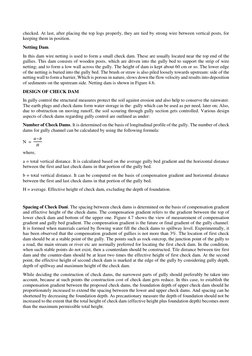 checked. At last, after placing the top logs properly, they are tied by strong wire between vertical posts, for 
keeping them