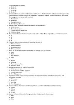 Materials Engineer Exam Review Guide | PDF | Concrete | Soil