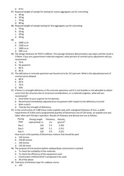 Materials Engineer Exam Review Guide | PDF | Concrete | Soil