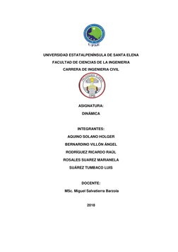UNIVERSIDAD ESTATALPENÍNSULA DE SANTA ELENA 
FACULTAD DE CIENCIAS DE LA INGENIERIA  
CARRERA DE INGENIERIA CIVIL