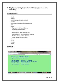 HTML Practical Exercises and Examples | PDF | Web Page | Hyperlink
