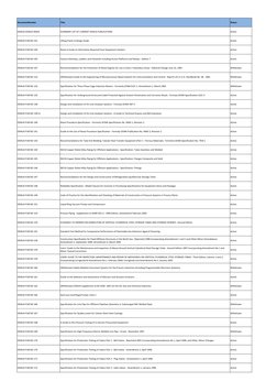 DocumentNumber
Title
Status
EEMUA EEMUA INDEX
SUMMARY LIST OF CURRENT EEMUA PUBLICATIONS
Active
EEMUA PUB NO 101
Lifting Poin