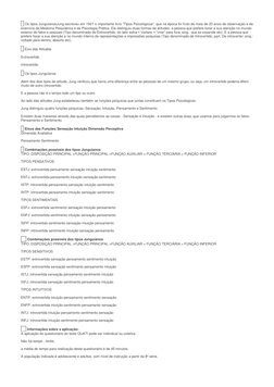 5 Os tipos JunguianosJung escreveu em 1921 o importante livro "Tipos Psicológicos", que na época foi fruto de mais de 20 anos