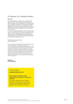 A member firm of Ernst & Young Global Limited 
Liability limited by a scheme approved under Professional Standards Legislatio