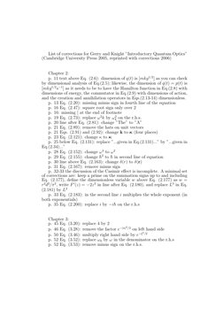 Corrections to Gerry and Knight's Quantum Optics | PDF | Mathematical ...
