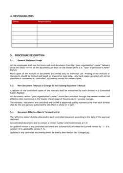 Document Control Procedure Overview | PDF | Document | Portable ...