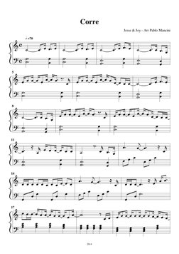 Corre
Jesse & Joy - Arr Pablo Mancini
2014

 =70
















5

