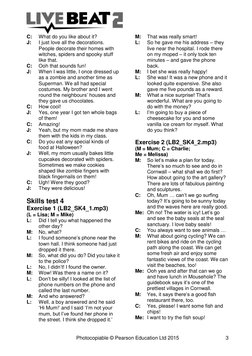 Photocopiable © Pearson Education Ltd 2015 
3 
C:  What do you like about it? 
J:  
I just love all the decorations. 
Peo