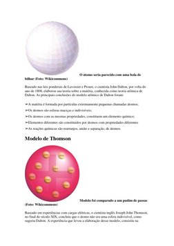 O átomo seria parecido com uma bola de 
bilhar (Foto: Wikicommons) 
Baseado nas leis ponderais de Lavoisier e Proust, o cient