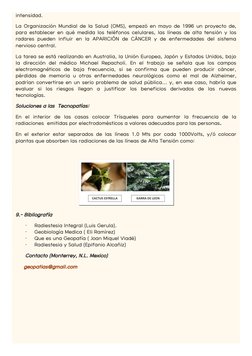 intensidad.
La Organización Mundial de la Salud (OMS), empezó en mayo de 1996 un proyecto de,
para establecer en qué medida l