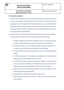 Method Statement - Site Installation - ITC | PDF | Electrical Connector ...