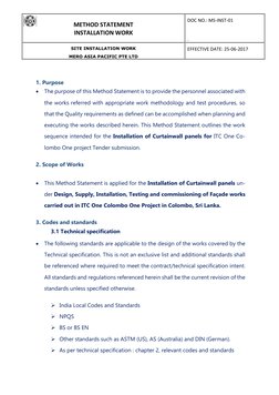 Method Statement - Site Installation - ITC | PDF | Electrical Connector ...