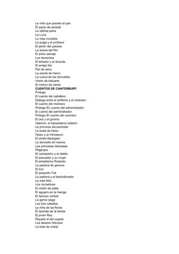 La niña que pisoteó el pan
El pacto de amistat
La últtima perla
La Luna
Lo más increíble
La pulga y el profesor
El jardín del