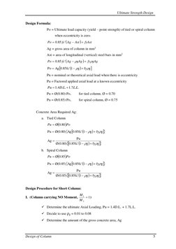 Reinforced Concrete Column Design Guide | PDF | Column | Reinforced ...
