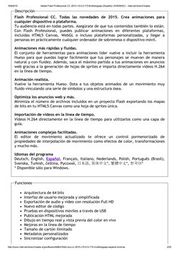 16/8/2015
Adobe Flash Professional CC 2015 v15.0.0.173 Multilenguaje (Español) (WIN/MAC) ­ IntercambiosVirtuales
http://www.i