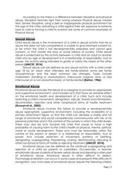 Page | 3  
 
According to me there is a difference between discipline and physical 
abuse. Discipline teaches right from wr