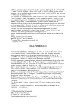 públicos, privados y deportivos en la ciudad opulenta. Contrajo boda con Grimalda 
DURAND SOLIS, llegando a tener varios hijo