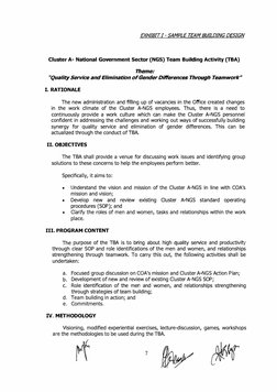 COA Team Building Guidelines 2012-014 | PDF | Team Building | Budget