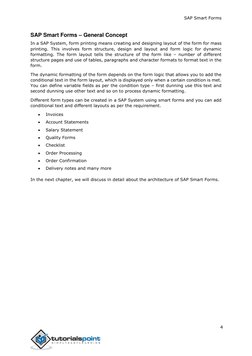 SAP Smart Forms 
 
 
 
4 
 
SAP Smart Forms – General Concept 
In a SAP System, form printing means creating and designing la