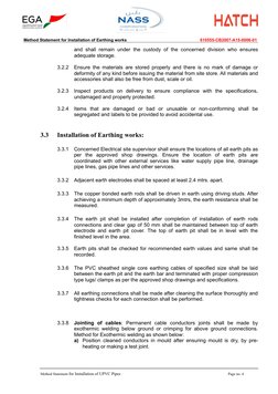 Method Statement for Earthing Installation | PDF | Personal Protective ...